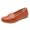 Orange, variant on White Womens Loafers Summer Slip On Lightweight Thick Sole Shoes Fashion Casual Soft Sole Comfortable Daily Wear Breathable Casual Bean Flats Size 39