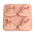 thumbnail image 2 of 1 Mold,Halloween Candy Silicone Halloween Pumpkin Bat Witch Hat Gummy Fondant Baking For Diy Ice Cube Sugar Halloween Cupcake,Baking Cake Ice Tray Chocolate Mold, 2 of 5