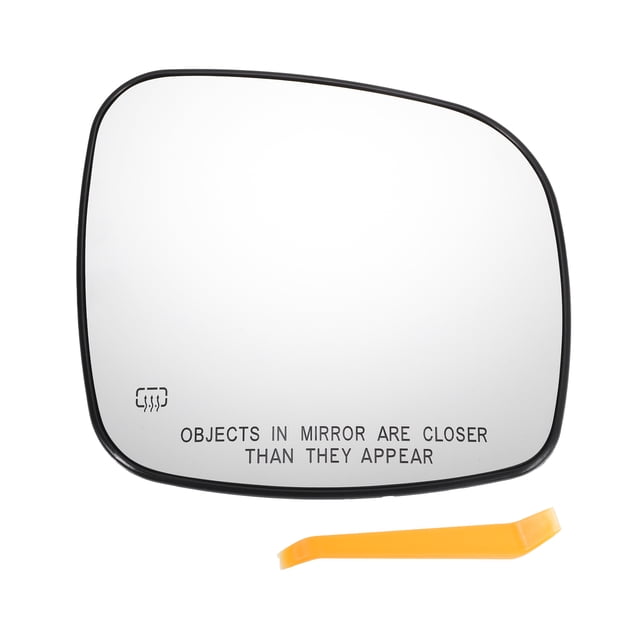 Unique Bargains 1 Pcs Reemplazo de vidrio del espejo retrovisor del lado del pasajero derecho calefaccionado, vidrio blanco con ajuste trasero para CHRYSLER