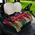 thumbnail image 2 of Golf Cart Seat Covers for 2 Seater,Red Christmas Tree Microfiber Cart Seat Towel Blanket,Green Yellow Gray Xmas Tree Snowflake Absorbent NonSlip Bench Seats Protector for Golf Course 51"x31", 2 of 9
