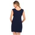 thumbnail image 4 of gakvbuo Maternity Dress For Women Plus Size Summer Baby Shower Pregnancy Dresses For Photoshoot Maternity Clothing Summer Solid Color Print Short Sleeve Pregnant Woman Clothe Breastfeeding Dress, 4 of 7