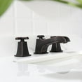 thumbnail image 3 of EZANDA Widespread 2-handle Bathroom Faucet With Drain Assembly,Brushed Nickel,Oil Rubbed Bronze, 3 of 8
