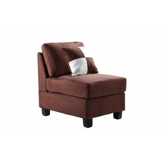 Nova Furniture Group NF632AC Armless Chair, Chocolate