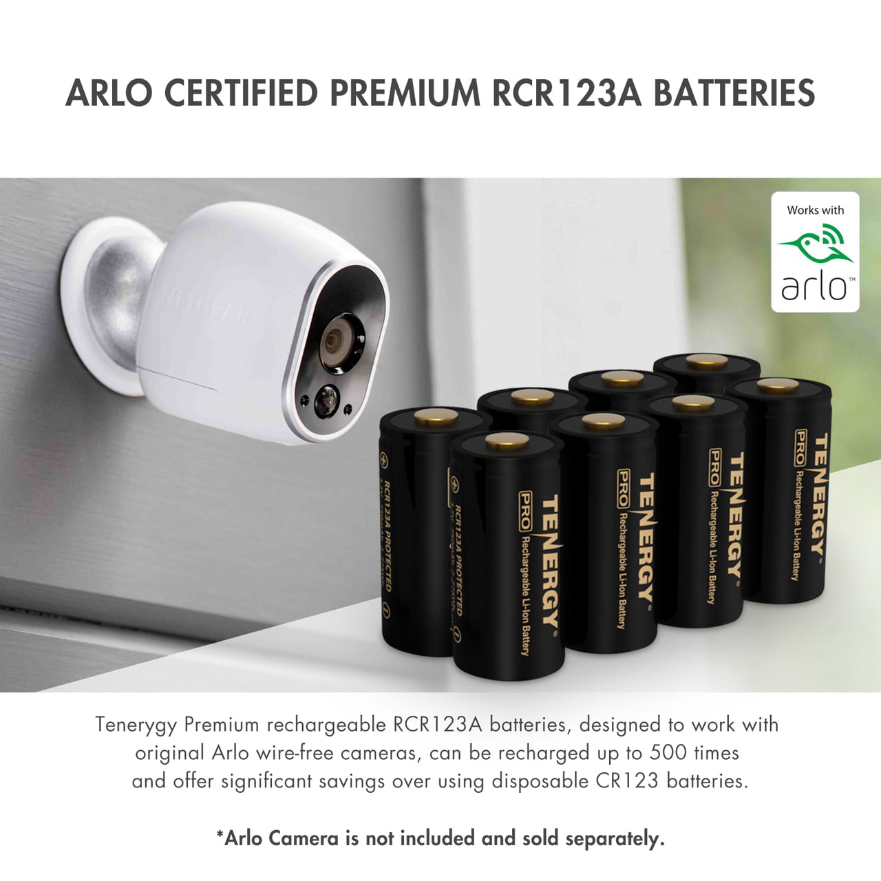 Tenergy Premium High Capacity Batteries (16-Pack) Arlo Li-ion 3.7V 750mAh - Walmart.com