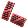 thumbnail image 1 of Coche Automático Freno Pedal Pastilla Gasolina Acelerador Pedal Cubierta Kit Rojo, 1 of 7