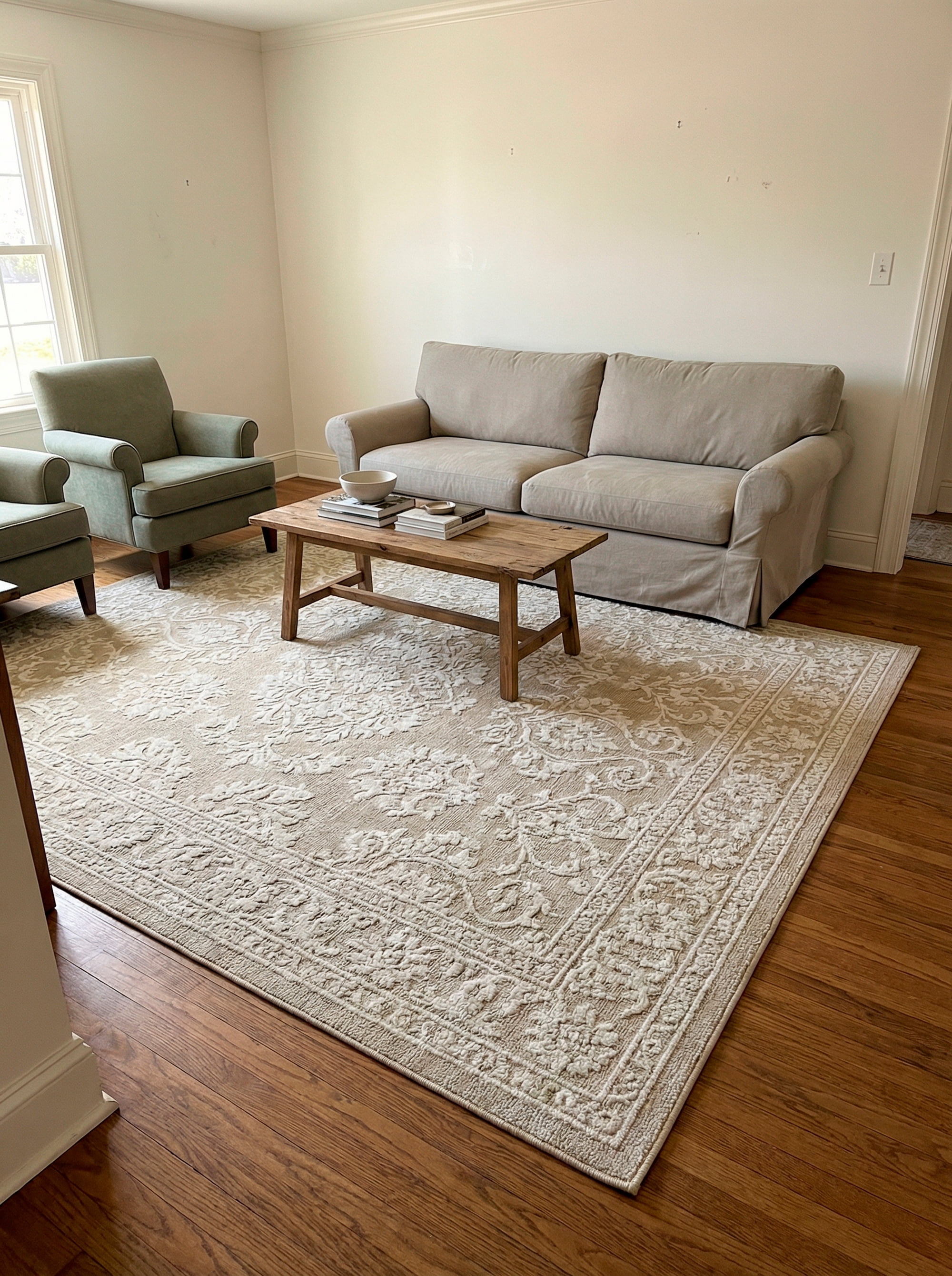 My Texas House Rosalie Natural Area Rug, 7 ft 9 in x 10 ft