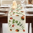thumbnail image 3 of Table Runners 70 Inches Long Dress Scarves, Ladybugs Eucalyptus Farmhouse Coffee/Dining/Kitchen Table Decor, Holiday Table Runner, Spring Botanical Leaves Green 13x70 Inch, 3 of 9