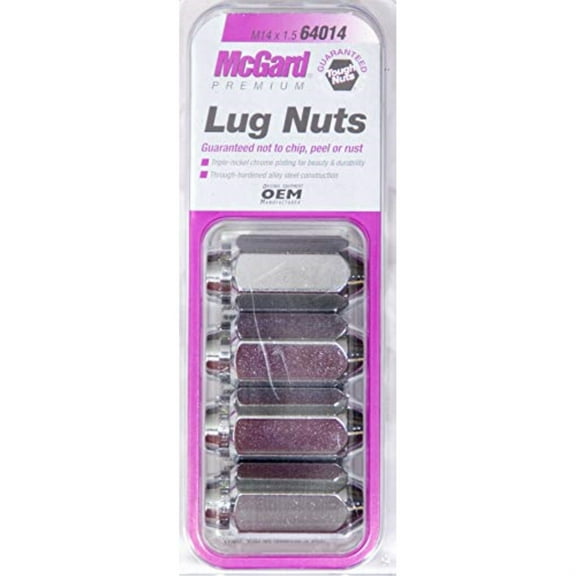 Mcgard 64014 Chrome Cone Seat Style Lug Nuts (M14 X 1.5 Thread Size) Set Of 4 Fits select: 1999-2022 CHEVROLET SILVERADO, 1989-2022 GMC SIERRA