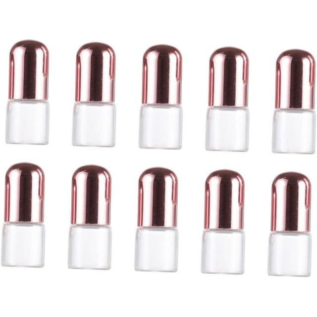 HUGFEGWE 10pcs Glass Perfume Roller Bottles 2ml for Essential Oils Leakproof Compact for Travel Daily Use CA919-99616