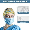 thumbnail image 5 of COEQINE Tie Dye Daisy Nurse Button Headband Nurse Headbands with Buttons for Mask Wide Nurses Headbands Non Slip Sports Headband for Men Nurse Headbands for Women Satin, 5 of 7