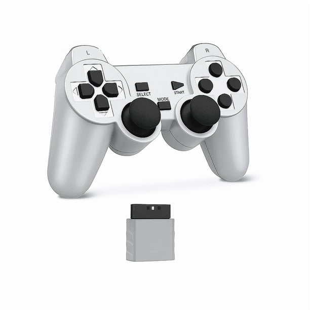 RetroFam 2 Pack PS2 Controller Playstation 2 Wireless Controller