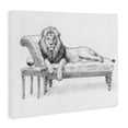thumbnail image 2 of Stupell Industries Art Deco Lounging Beast Lion Canvas Art, 20 x 16, by Victoria Barnes, 2 of 8