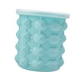 thumbnail image 1 of Cubo de hielo de silicona 2 en 1, soporte para hielo, Cubo de champán redondo con tapa, cubo enfriador de vino para cafetería, fiesta, boda, eventos, S, 1 of 8