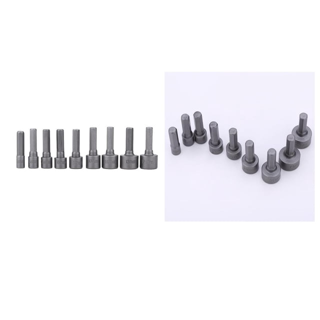 Zócalos Métrico Hexagonal Boquillaas 5mm - 13mm Hex Nozzles Nut Driver Set