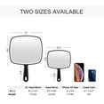 thumbnail image 4 of Hand Mirror, Extra Large Black Handheld Mirror With Handle, 9" W X 12.4" L, 4 of 9