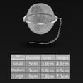 thumbnail image 2 of Stainless Steel Tea Balls - Set of 2 Mesh Tea Infusers for Loose Leaf Tea and Spices, Small, 2 of 6
