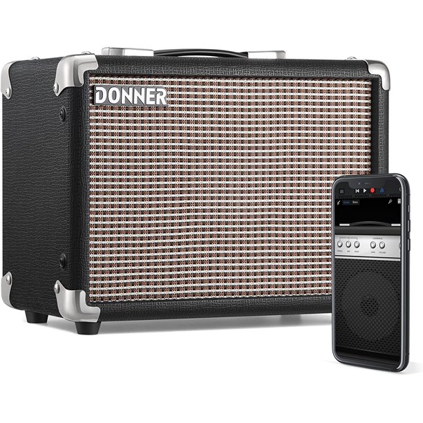 Donner 10W Guitar Amplifier, Electric Bass Amp and Acoustic Guitar