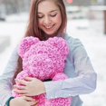 thumbnail image 4 of Oso de peluche de flores artificiales para mujer, caja de regalo de 40cm, PE, rosa, San Valentín, boda, Navidad, decoración del hogar, envío directo, 4 of 4