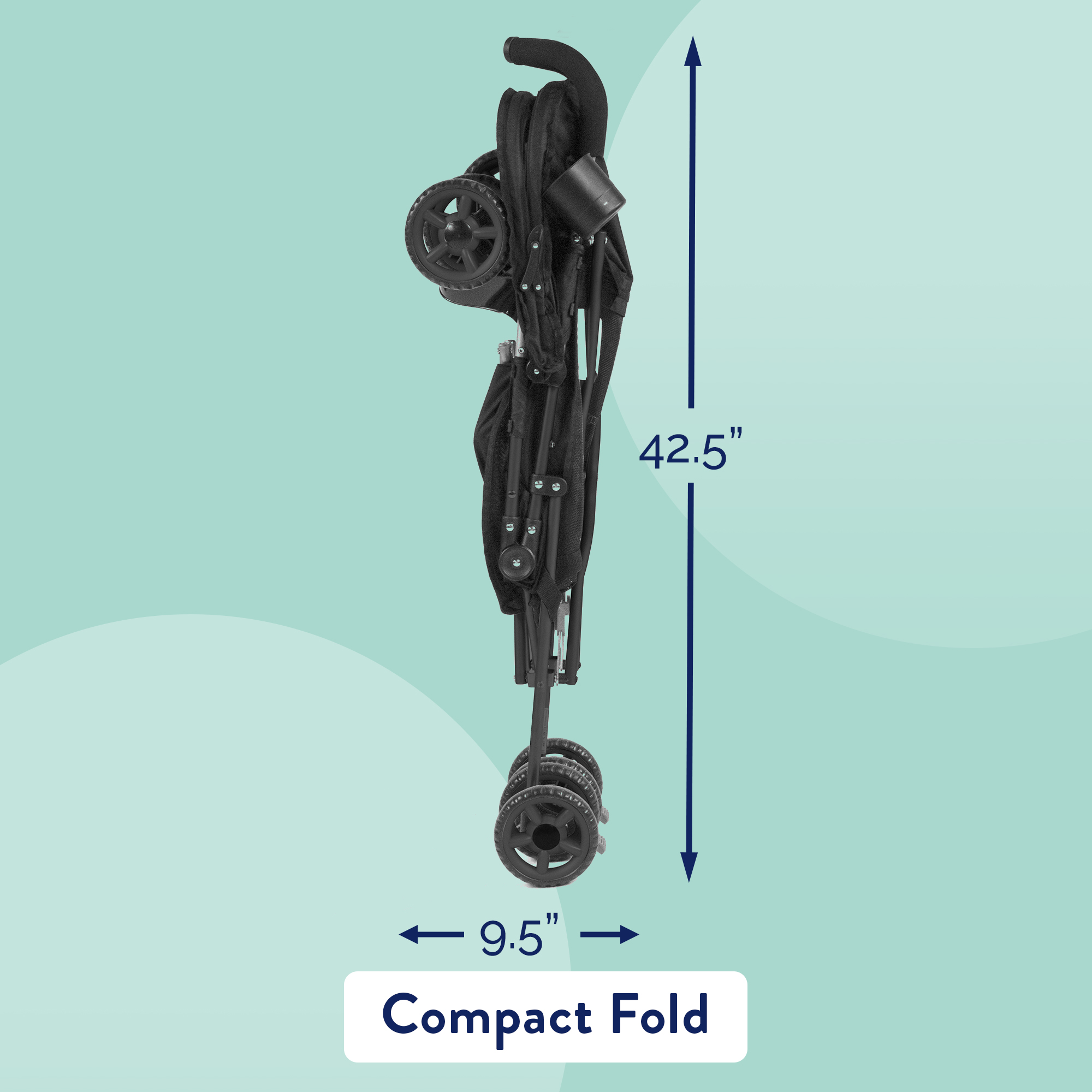 Kolcraft Cloud Umbrella Stroller, Lightweight, Black photo 7