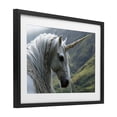 thumbnail image 2 of Stupell Industries Victorian Celtic Unicorn Braided Mane Black Framed Print Under Glass, 23 x 17, by The Wands Want, 2 of 8