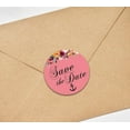 thumbnail image 3 of Darling Souvenir 45 Pcs Peach Round Floral & Anchor Save The Date Stickers DIY Envelope Seals-1.6 Inches, 3 of 4