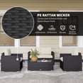 thumbnail image 4 of Outsunny 4 Pieces Rattan Patio Furniture Set with Cushions for Porch Garden, 4 of 10