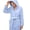 Sky Blue, variant on Soyumi Premium Long Plush Robe for Women - Extra Thick & Cozy Fleece Bathrobe, Winter Warm Shawl Collar House Coat, Soft Pajamas Loungewear, Plus Size Available, Dark Blue