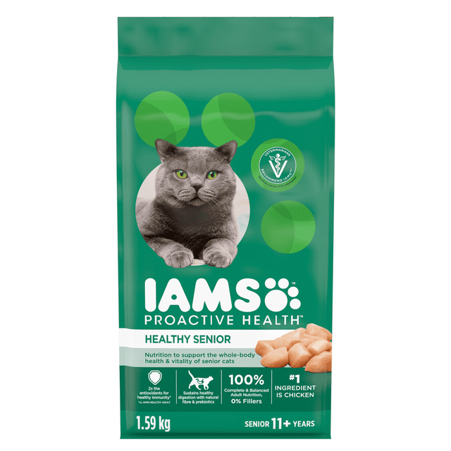 Nourriture sèche pour chats IAMS Proactive Health Chat âgé en santé avec poulet