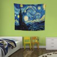 thumbnail image 3 of Tapiz De Cielo Estrellado, Alfombra De Pared, Manta Colgante, Colcha De Dormitorio, Arte, Decoración Del Hogar Likrtyny Arte Deco, 3 of 7