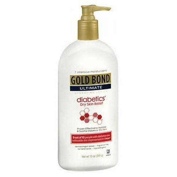 Gold Bond Ultimate Diabetic Skin Relief Lotion, Fragrance Free 13 oz by Gold Bond Ultimate