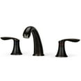 thumbnail image 5 of 2024 New 3 Hole 8 Inch Bathroom Faucets for Bathroom Sink - with Pop Up Drain, Cold Hot Water Lines, 360° Swivel Spout, and Easy Installation, 5 of 9