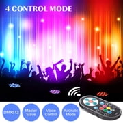 Stage Lights,2Pack 36LED RGB LED Par Lights, 7 Channel DJ Party Lights with Remote & DMX Controller Sound Activated Uplights for Events Birthday Bar Dance Decoration