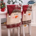 thumbnail image 2 of Gustave 2 Packs Christmas Chair Covers Dining Chair Slipcover Snowman Santa Claus Chair Hat Slipcovers For Home Holiday Party Decor, 2 of 9