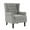 S-Light Gray, variant on DREAMSIDEA Wingback Accent Chair with Nailhead Trim & Retro Wood Legs, Floral Pattern Arm Chair for Living Room-Beige