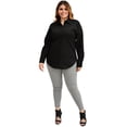 thumbnail image 4 of Blusa camisera entallada Roman Fashion/Tallas Extras, 9512 (Negro) negro 36 Roman Fashion BL-RF-9512-NEGRO-ALL, 4 of 6