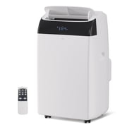 Powerful 14,000 BTU Dual Hose Portable Air Conditioner with Heat Pump – 3-in-1 Cooling, Heating & Dehumidifier – Quiet, Energy Efficient Mobile AC for Rooms up to 700 Sq. Ft – Remote Control – White