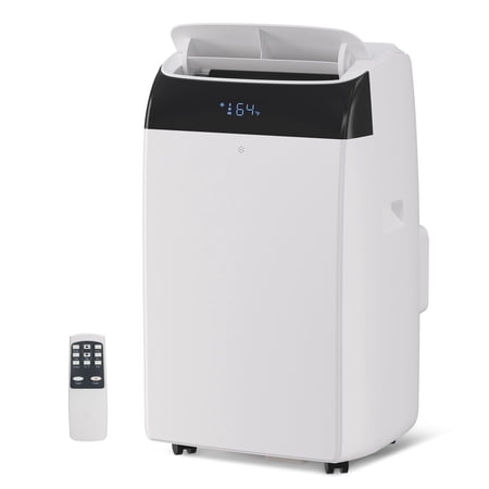 14,000 BTU Inverter Portable Air Conditioner with Dual Hose, Cools & Heats up to 700 sq.ft, Energy-Saving Portable AC Unit with Dehumidifier & Fan, Remote Control, for Bedroom & Living Room