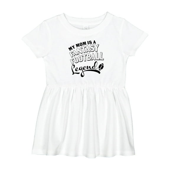 Inktastic My Mom is a Fantasy Football Legend Girls Baby Dress