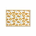 thumbnail image 1 of Summer Orange Wall Art with Frame, Fruit Motifs of Papaya and on Plain Background Pattern, Printed Fabric Poster for Bathroom Living Room, 35" x 23", Pale Orange Black, by Ambesonne, 1 of 2