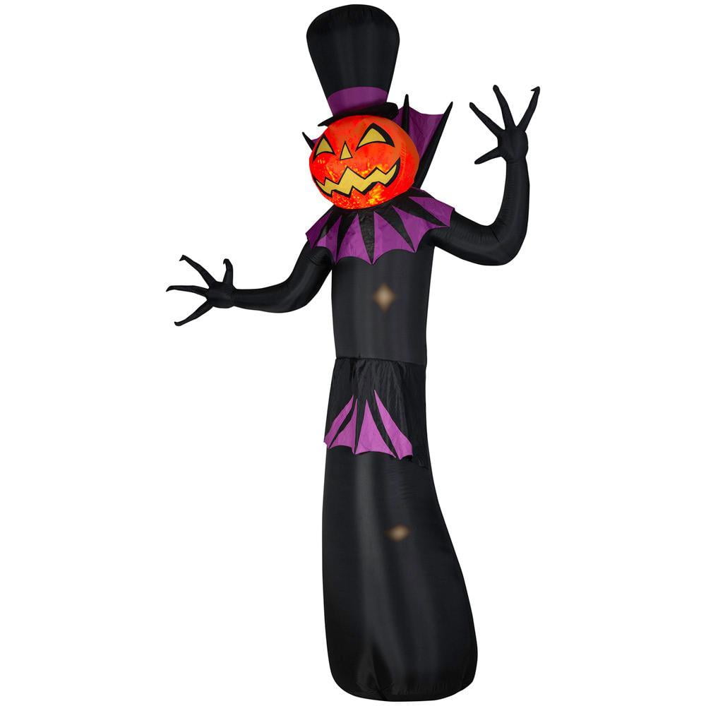 12 ft. Kaleidoscope Inflatable Pumpkin Reaper with Top Hat (RRPM