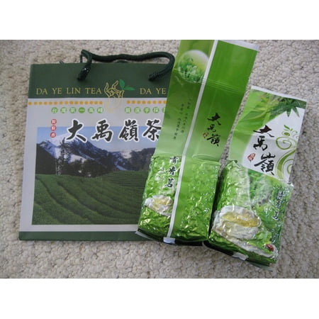 2 bag of 5.5 Oz (155 g) vacuum sealed bag of Taiwan Da-Yu-Ling (Da-Yu Mountain) Spring New Leaf Green Tea - Taiwan High Mountain Grown Tea Oolong Tea.