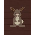 thumbnail image 2 of Robinson, Tamara 12x14 Gold Ornate Wood Framed with Double Matting Museum Art Print Titled - Woodland Bunny, 2 of 4