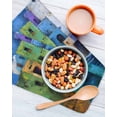 thumbnail image 3 of Abstract Blue Kitchen Dish Towels for Drying Dishes Set of 2, Painting Buildings Geometric Modern Art Waffle Weave Microfiber Hand Tea Bathroom Towels Quick Dry & Absorbent Towel 12x12, 3 of 7
