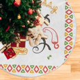 thumbnail image 3 of FMSHPON Mexico Cactus Chili Xmas Christmas Tree Skirt Stand Mat for Holiday Party Decoration Indoor Outdoor 48 inches, 3 of 6