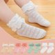 thumbnail image 5 of Laklulu Calcetines para bebés y niños, calcetines con borde peplum para niños pequeños, calcetines de punto para niños, bonitos calcetines de malla de verano de algodón, 5 of 5