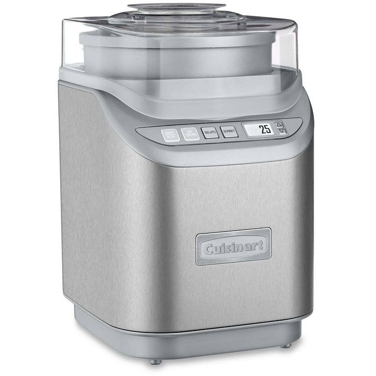 Cuisinart ICE-70 Electronic Ice Cream Maker, Brushed Chrome +