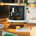 thumbnail image 4 of SEWCHICS 1 Set Floor Computer Tower Movable Stands White Abs Square Design For Desktop Tower Back to School, 4 of 8