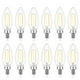 thumbnail image 1 of Bombilla LED Sigalux E12 de 3 W (40 W), regulable, 2700 K, color blanco suave, paquete de 12, 1 of 6