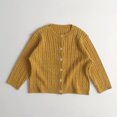 thumbnail image 1 of Cárdigans para niños, suéteres, suéter elegante y versátil de Color sólido, prendas de vestir para niños y niñas, ropa para niños de primavera y otoño, 1 of 6