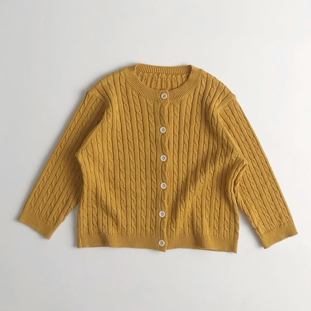 Cárdigans para niños, suéteres, suéter elegante y versátil de Color sólido, prendas de vestir para niños y niñas, ropa para niños de primavera y otoño